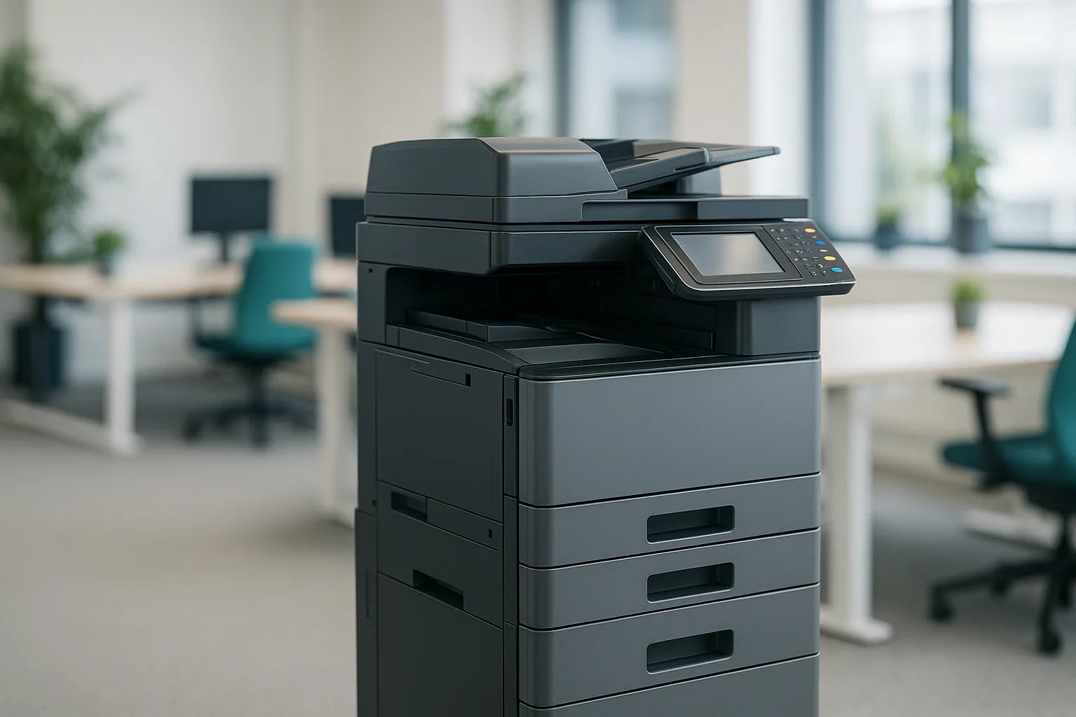 Professioneller Multifunktionsdrucker im modernen Büro